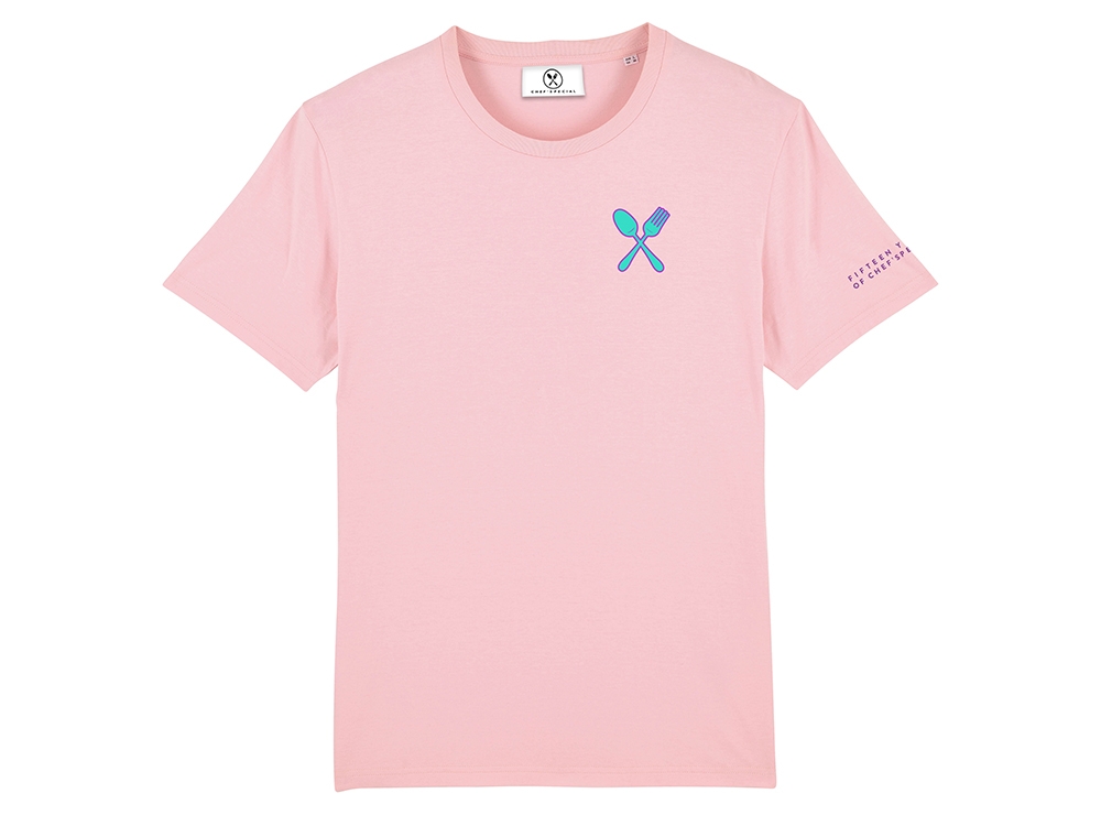 15th Anniversary T-shirt Cotton Pink