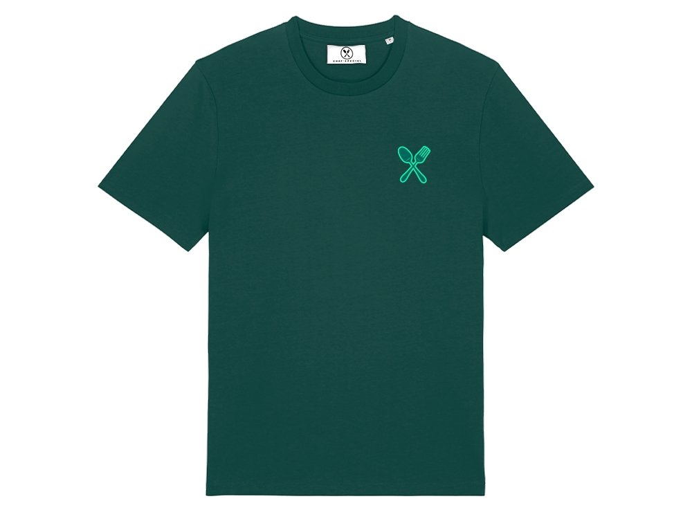 Embroidered logo t-shirt Dark Green