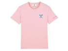 Embroidered logo t-shirt Cotton Pink